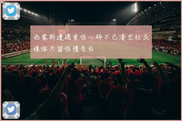 西蒙斯遭遇重伤心碎不已清空社交媒体只留伤情告白